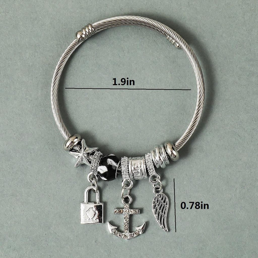 Cross border fashion creative multi-element fruit pineapple adjustable bracelet alloy bracelet accessories