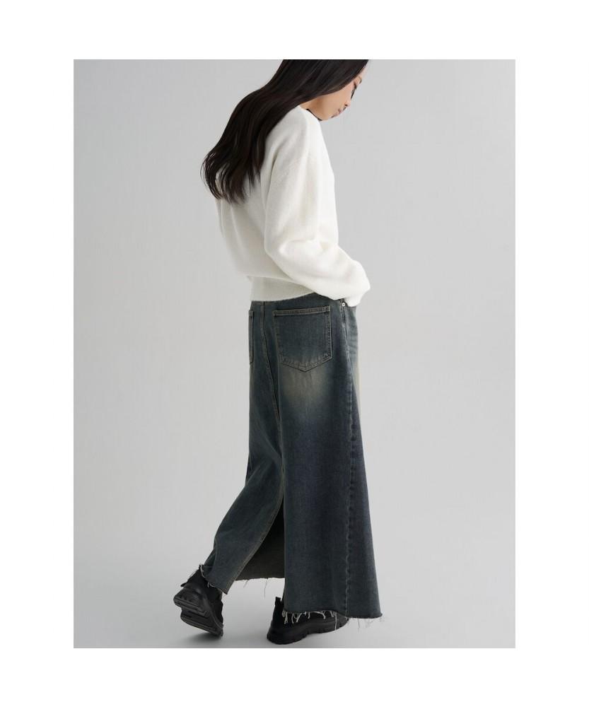 8seconds Denim Maxi Skirt Sky Blue