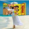 Custom Name Ultra-Soft Beach Towel with Bob's Burgers Theme,Ideal for Pool - Camping, Diving - Perfect Travel Essential, Vibrant Beach Towel.
