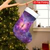 Christmas Decoration Fireplace Hanging Stocking 1pc, Purple Butterfly - Design for Christmas Gift Socks, Festi