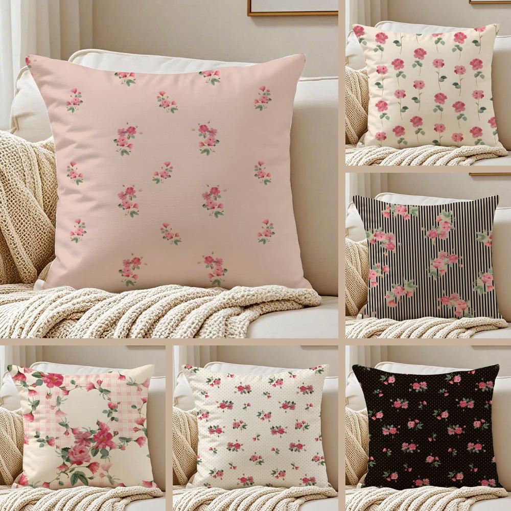 Warm Roses Bloom In Midsummer Cushion Cover Pillowcase Antidustmite living Room Sofa Decor Cushion Room