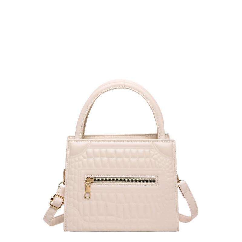 Bag Stone Pattern Women'S Bag Fashion Handbag Textured Pu Shoulder Bag Niche Versatile Messenger Bag