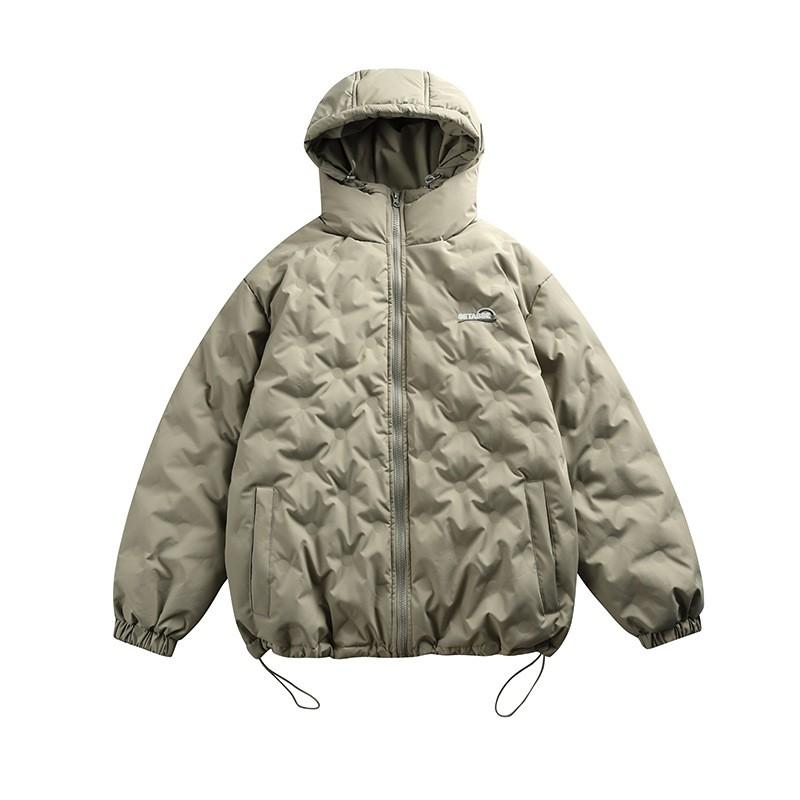 Lightweight Hooded Down Jacket Men Women Japanese Streetwear Style 90% White Duck Quilted