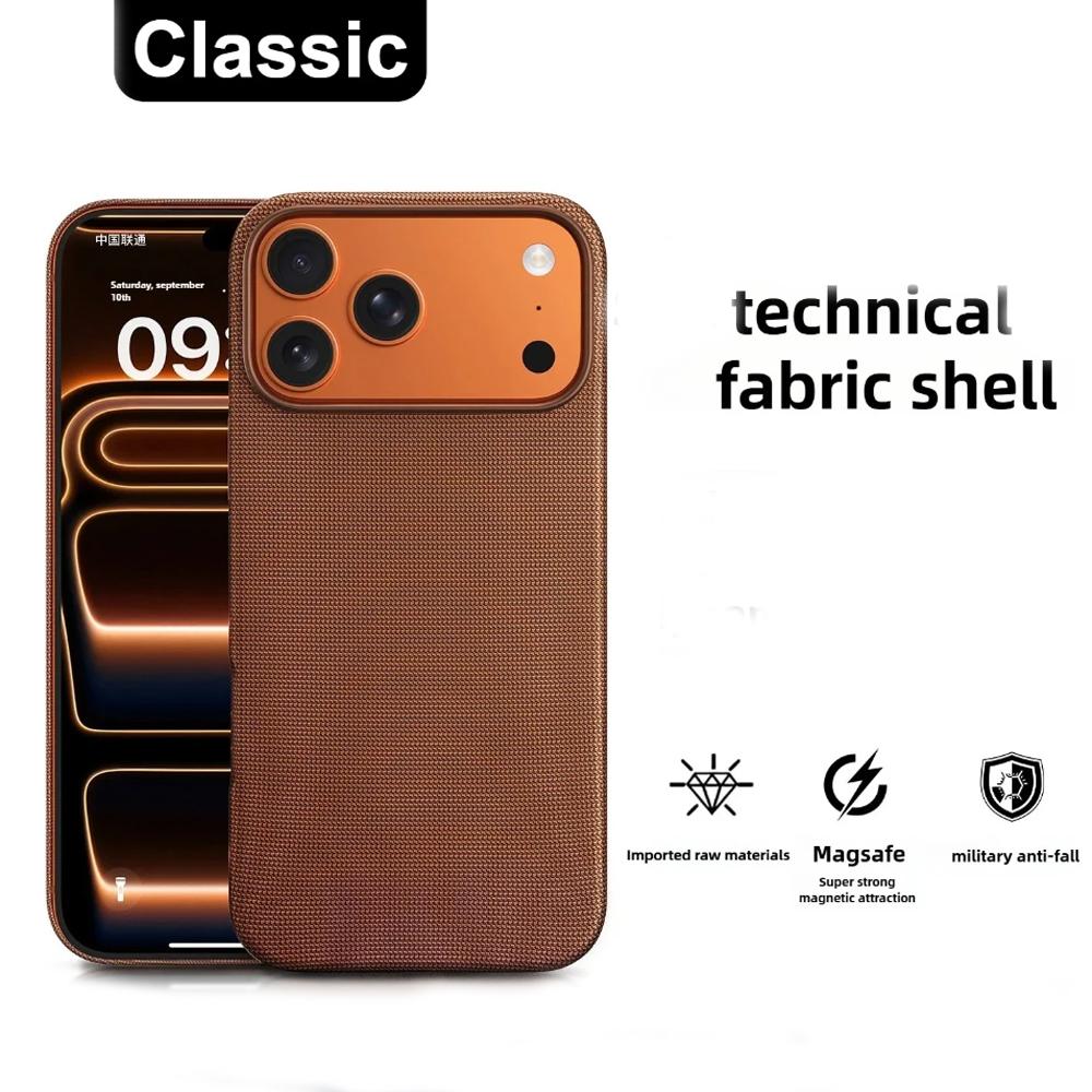 Original Technology Woven Case For IPhone 17 16 15 14 13 Pro Max Air Phone For Magsafe Official Magnetic Protect Cover Fundas