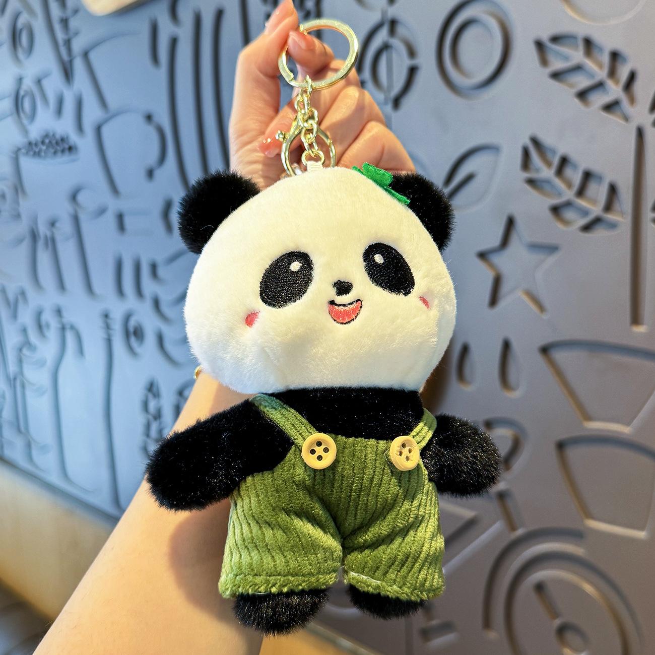 

Милый плюшевый брелок в виде панды, мультяшный кавайный кукольный брелок для ключей, сумка, кулон, украшение для рюкзака, подарок для девочек