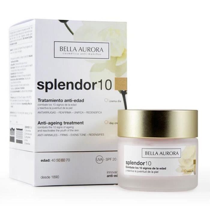 Crème anti-âge - BELLA AURORA - Splendor 10 - 50 ml - Tous types de peau - Texture crème