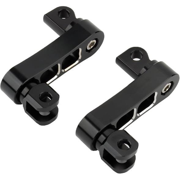 Foot Peg Extension 2 1/4" Adjustable Passenger Peg Mounts Highway Peg Clamps Male Mount Bracket Fit For Harley Touring Road King Street Glide Road