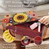 DIY Diamond Art Wooden Storage Box with Lid Diamond Art Storage Case Unique Office Desk & Vanity Organizer
