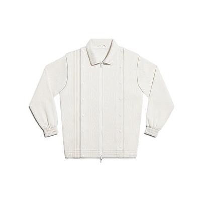 Originals X Ivy Park Çıkarılabilir Kol Stand Yaka Spor Ceket Erkek Ceketler Parlak Beyaz H18993