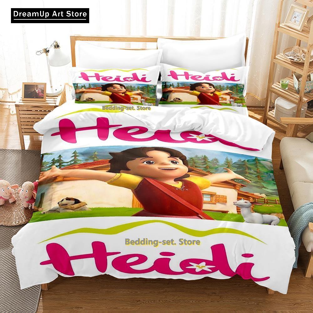 3D Print Fashion Elfin Heidi Bedding Set Boys Girls Twin Queen Full Size Duvet Cover Pillowcase Bed Adult Bedroom