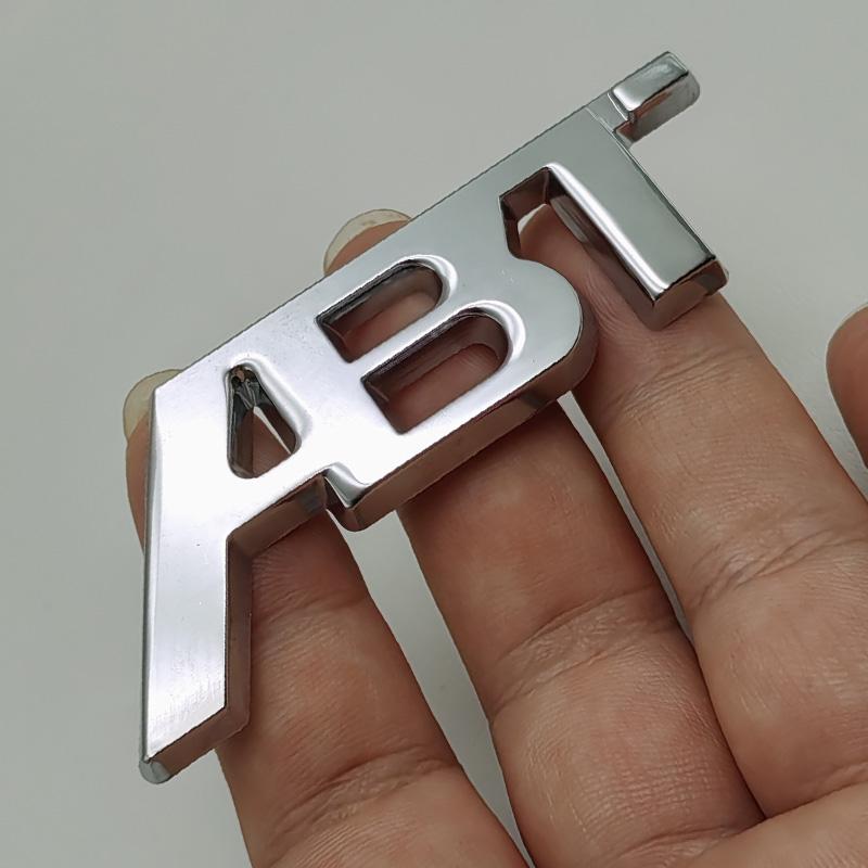 3D Metal Car Fender Trunk Body Tailgate Emblem Badge ABT Logo Decal Sticker