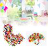 1000PCS Mixed Color Soft Fluffy Pom Poms Pompoms Plush Ball Kids Educational Toys DIY Crafts