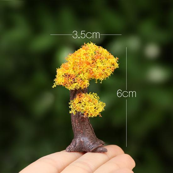 Model Trees Micro Landscape Ornaments Mini Artificial Trees for Moss Micro-Landscapes And Potted Plants Realistic Resin Craft Decorations for Home