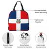 Dominican Republic Flag Insulated Lunch Bag for Women Children Portable Food Boxes Thermal Lunch Box Tote