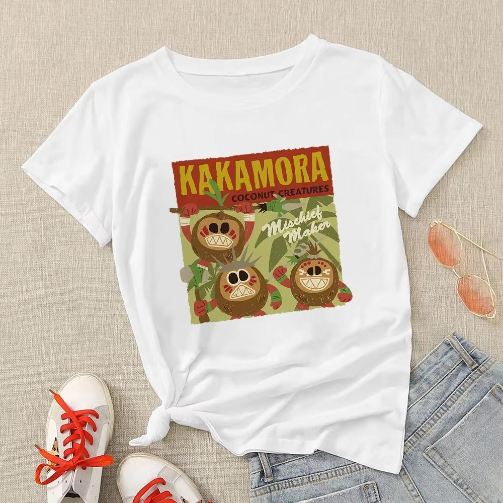 T Shirt for Unisex Cute Princess Graphic Tshirt Moana Womens Tshirt Y2k Streetwear Tops Kawaii Clothes Unisex Clothing L