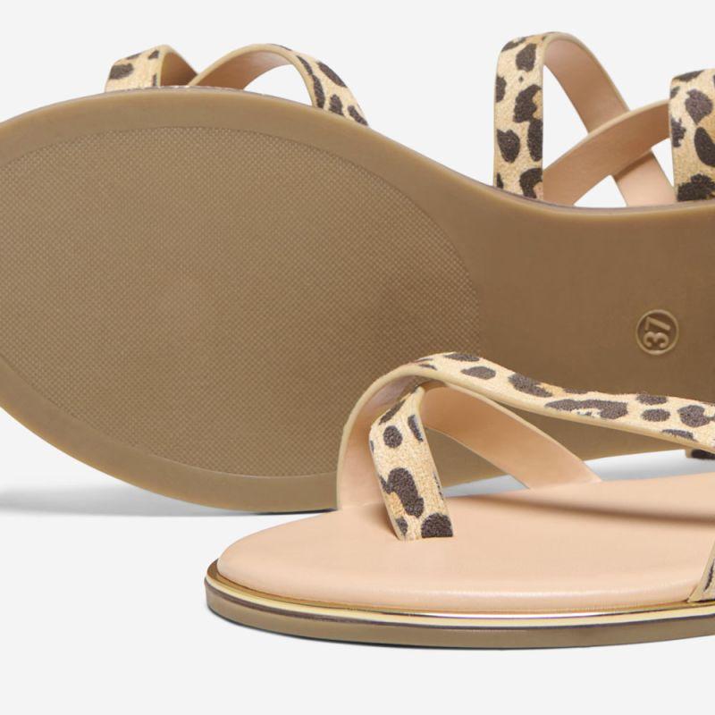 Sandales mari imprimé léopard avec boucle Femme ONLY