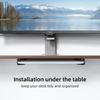 Laptop Mount Holder Under Desk Wall Mounted Organizer Anti Scratch Solution for Study Room Workspace