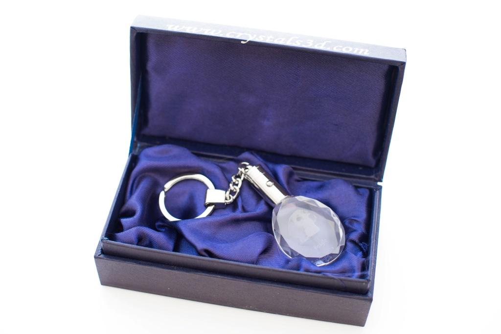 Beagle - pendant with a photo of a dog, crystal key ring in a gift box, a unique gift by Art-Dog