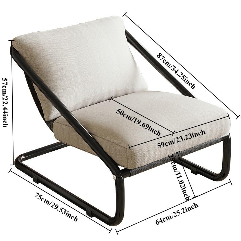Lazy Sofa Chair Rocking Chair Home Lazy Chair Can Lie in The Living Room Single Leisure Adult Sofa Chair Cotton Linen Chair