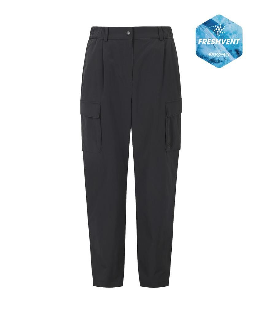 DISCOVERY EXPEDITION Freshvent Women'S Tapered Cargo Pants (Black)