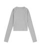 EASY NO EASY Ribbed Crop Long Sleeve - Grey