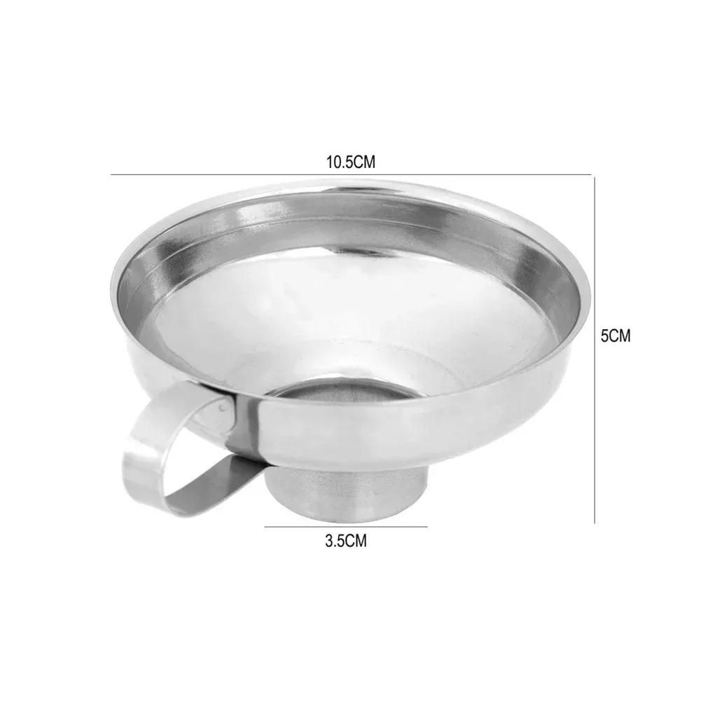 2025 Canning Funnel Stainless Steel Wide Mouth Canning Funnel Hopper Filter Leak Wide-Mouth Can for Oil Wine Kitchen Cooking Tools