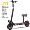 FREEBOY J11Max 1200W All-Terrain Electric Scooter 48V18AH Battery 11 Inch Off-Road Vacuum Tires Outdoor Commuting E-Scooter