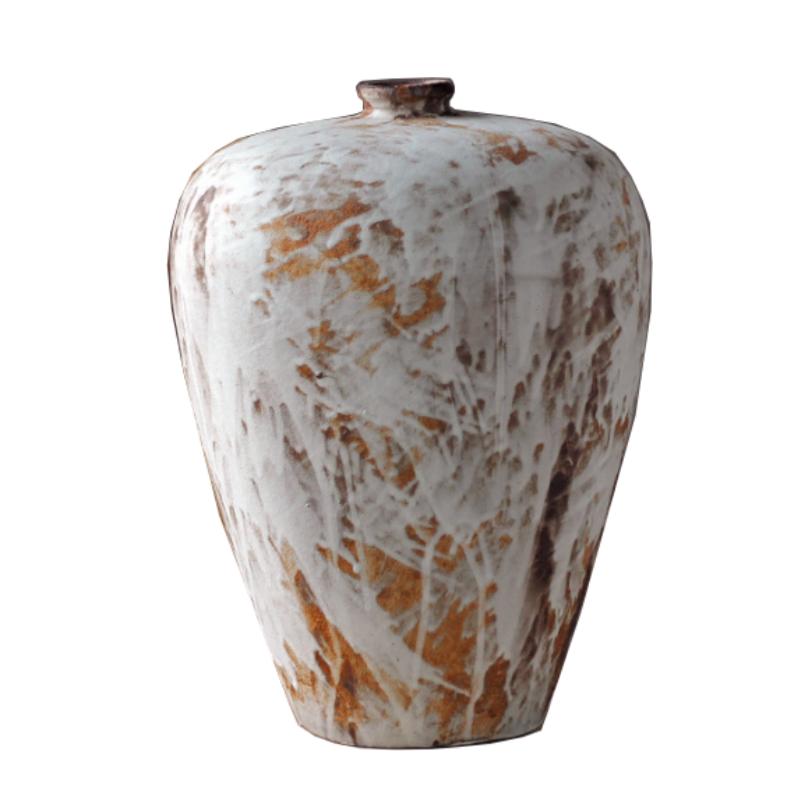 Ceramic Vase Chinese-style Retro Handcrafted Earthenware Jars Flower Vase Flower Arrangement Accessories Ceramic Handicrafts