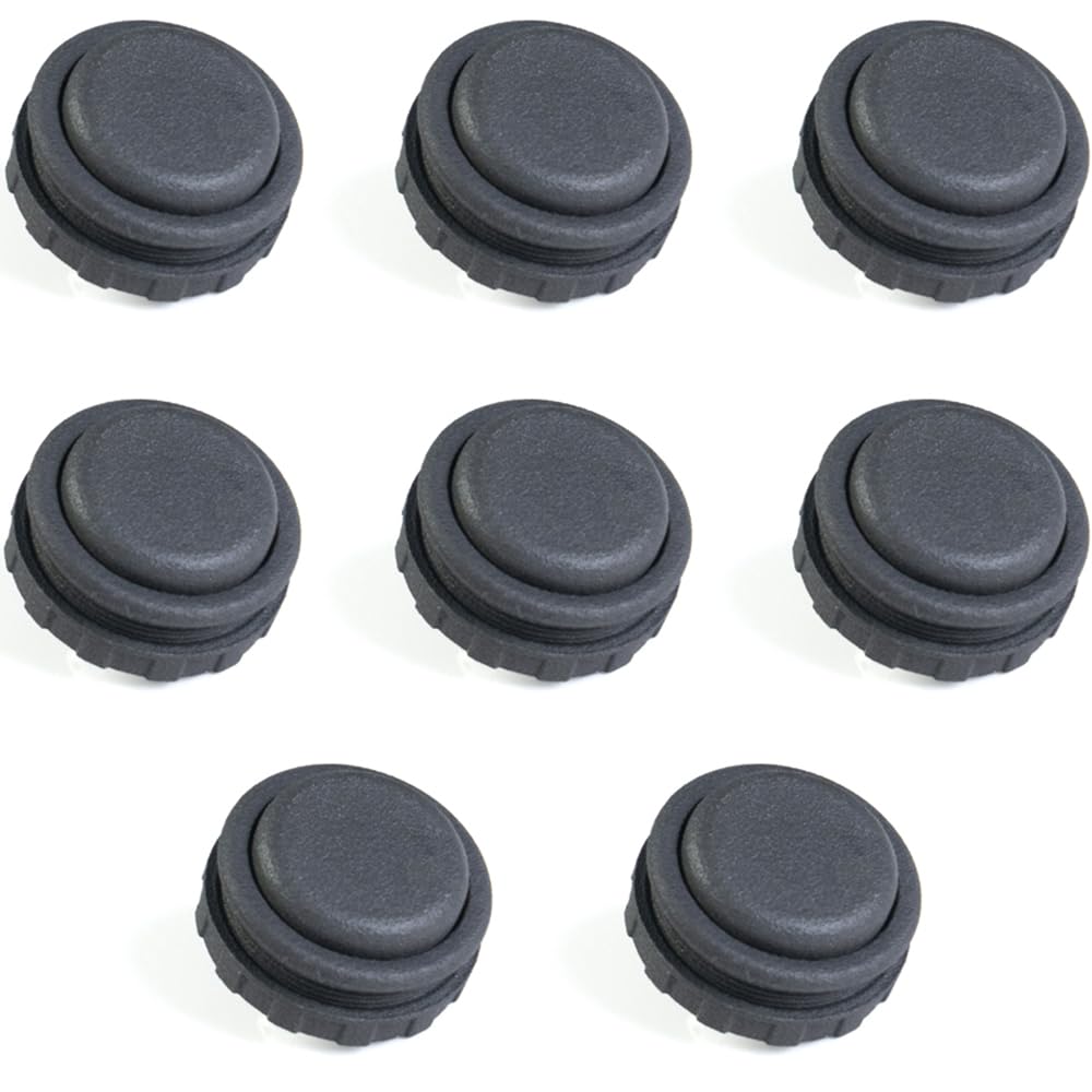 TIKITAKA FTG Arcade Push Buttons, 8-Piece Set, 30mm24mm Nylon, Panda Switch, Arcade Joystick, Compatible with Street Fighter 6 Fighting Games and