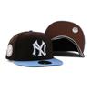 Trendy Color Brim New York Yankees MLB 50TH COLOR BRIM NEW ERA NEW YORK YANKEES Hat 5950 Side Patch Sz7-34 [Used]