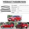 For BMW 1 Series E87 F20 F52 Window Visor Weather Guard Door Visor Vent Shades Vent Shades Ventvisor Bright Strip