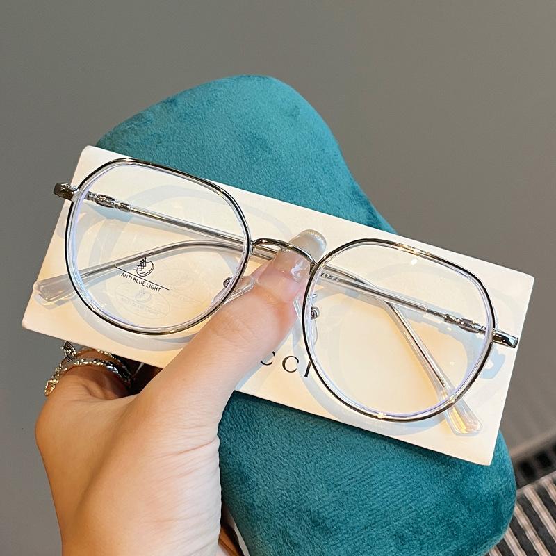 New Style Women'S Glasses Round Shape  Material Female Eyeglass Frames Blue Light Blocking Women'S Glasses Frames