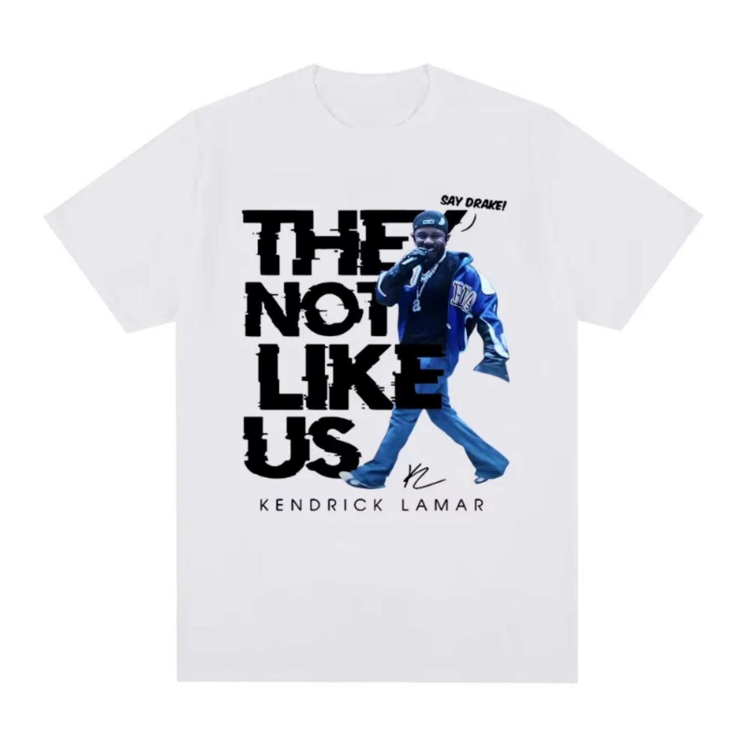 

Kendrick Lamar Say Drake They Not Like Us T Shirts Men Women High Quality Fashion Hip Hop Oversized T Shirt Cotton T-shirts S чёрный