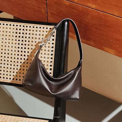 Mode Leder Schultertasche schlichte Persönlichkeit Achseltasche neu Nische Textur Hobo Bag lässige Handtasche