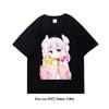 Anime Miss Kobayashis Dragon Maid Graphic Print T Shirt Fashion Plus Size Cotton Crew Neck Short Sleeve T Shirt Women Unisex