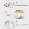 Set of 16 Stainless Steel Camping Plates Outdoor Dinnerware Barbecue Tableware Travel Friendly Meal Plate Cookwares