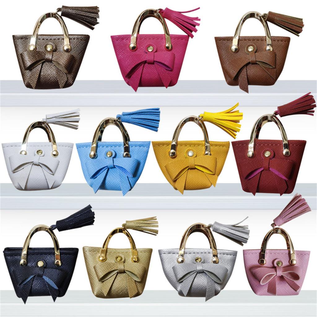 Miniature Handbag for 12 Inch Dolls Perfect for Fashionable Doll Colorful Outfits Mini Shopping Bag for 1/6 Scale Dolls