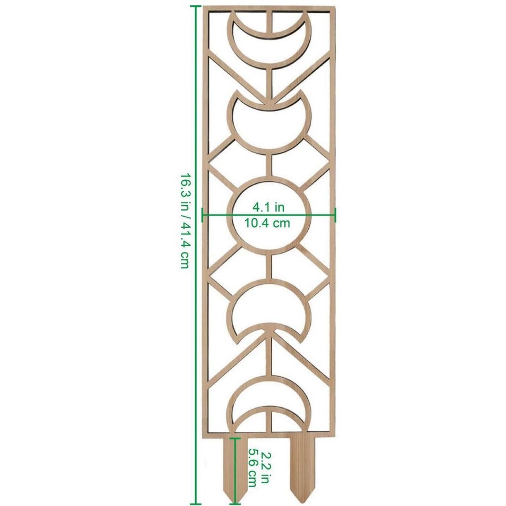 Indoor Plant Trellis for Climbing Plants Small Garden Wooden Trellis for Potted Plants Honeycomb Shape Trellis Starter Holder