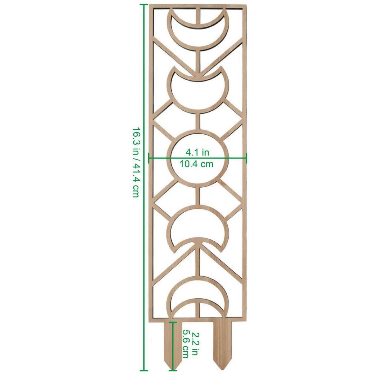 

Маленькая комнатная шпалера для вьющихся растений, садовая деревянная шпалера для горшечных растений, шпалера в форме сот, стартовый держатель Style 3 естественный