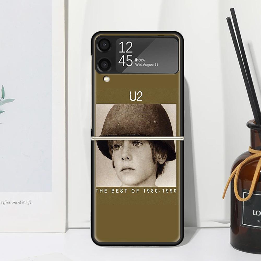 

Band U-U2 Rock Phone Case For Samsung Galaxy Z Flip 7 Flip7 Zflip 6 Flip6 5 Flip5 4 Flip4 3 Flip3 5G Fundas Black Cover Samsung Z Flip 5