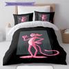 Pink Panther Muster Bettwäsche, Steppbett Set Bettbezug Kissenbezug Zuhause Geburtstagsgeschenk (1 Bettbezug + 2 Kissenbezüge, ohne Füllung)