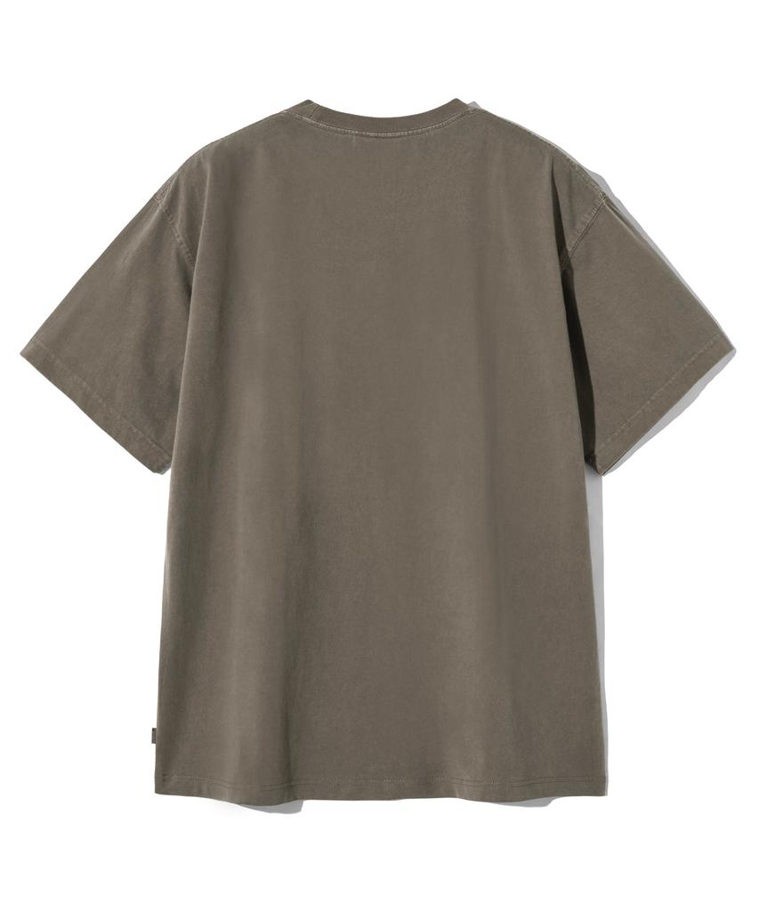 FILLUMINATE Flm Small Logo Pigment T-Shirt - Brown