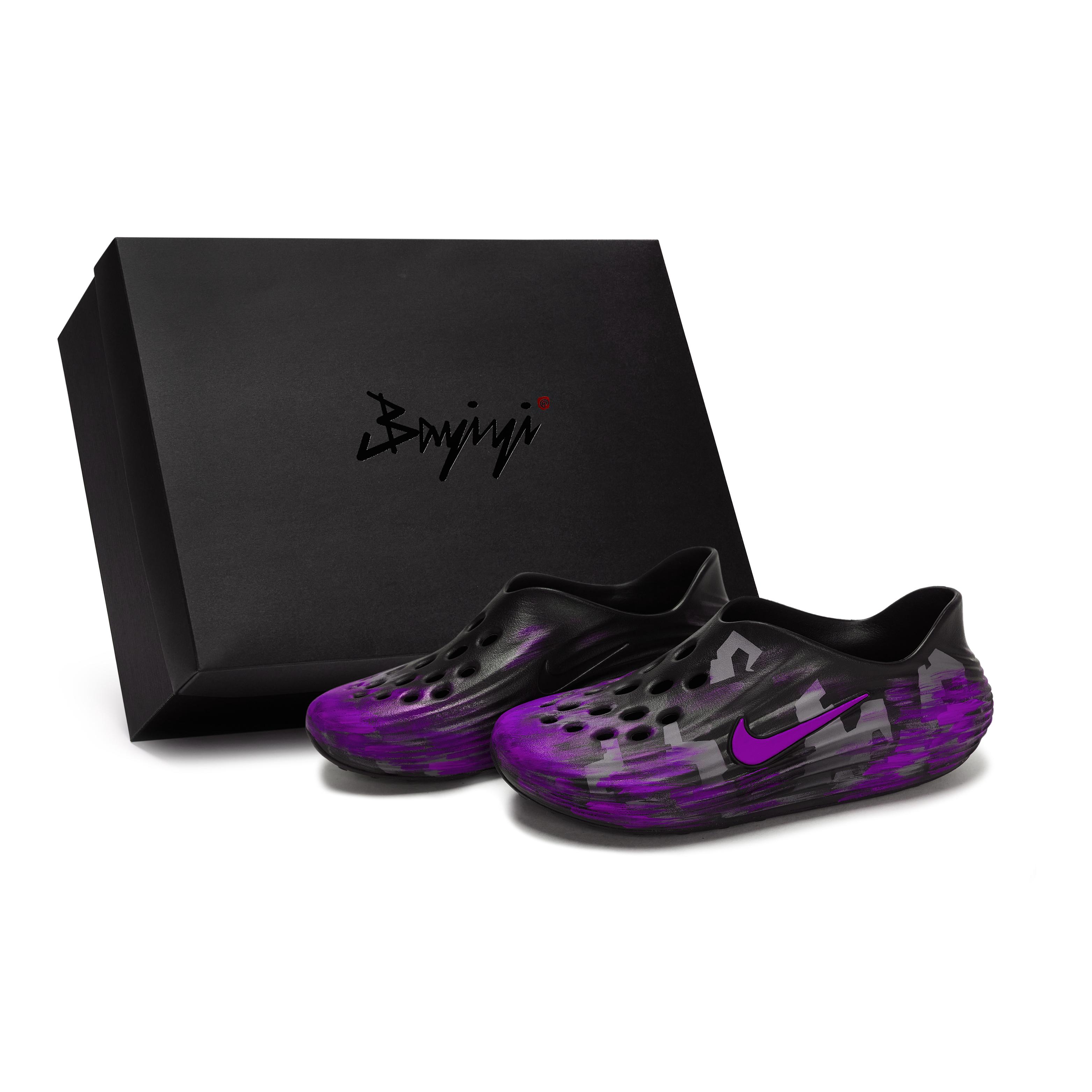 

Nike ReactX Rejuven8 Clogs Unisex Black Purple HV5060-001(Team80-SBOX) 40