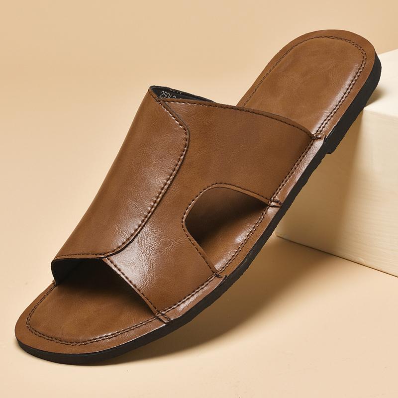 Fashion Non-Slip Men Slippers Fashion Sandals for Indoor/Outdoor Lightweight Summer Male Half Drag Leisure Walk Slides Wading Aqua Shoes