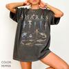 Shark Shirt Comfort Colors®, Vintage Shark Species Shirt, Marine Biology Graphic Tee, Retro Ocean Animal Shirt, Fish Shirt, Shark Lover Gift