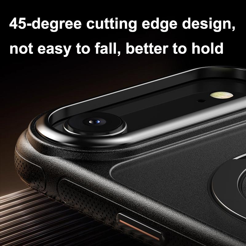 KEYSION 360° Rotating Magnetic Ring Stand Case for MagSafe for iPhone 17 17 Air Matte Transparent Shockproof Phone Back Cover