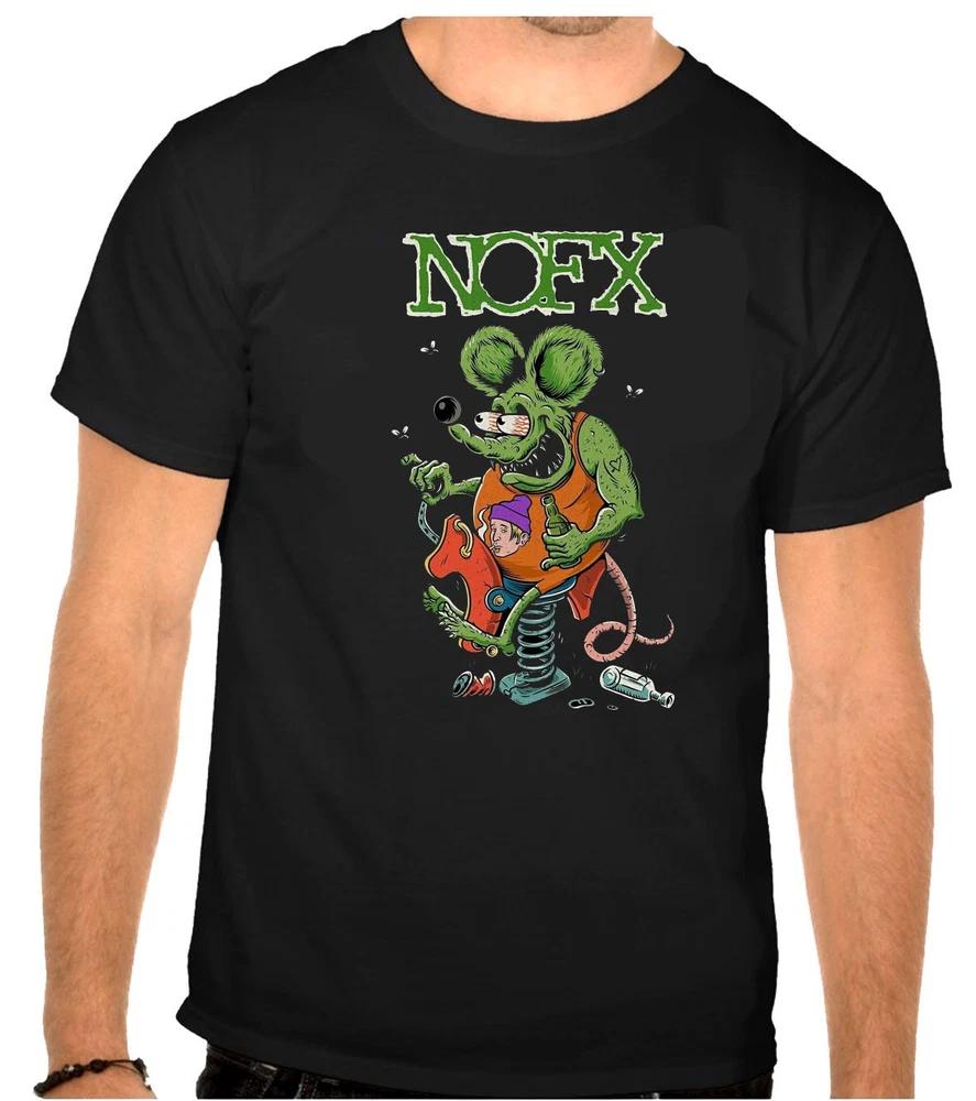 NOFX Rock Music Logo Black TShirt 1213 L