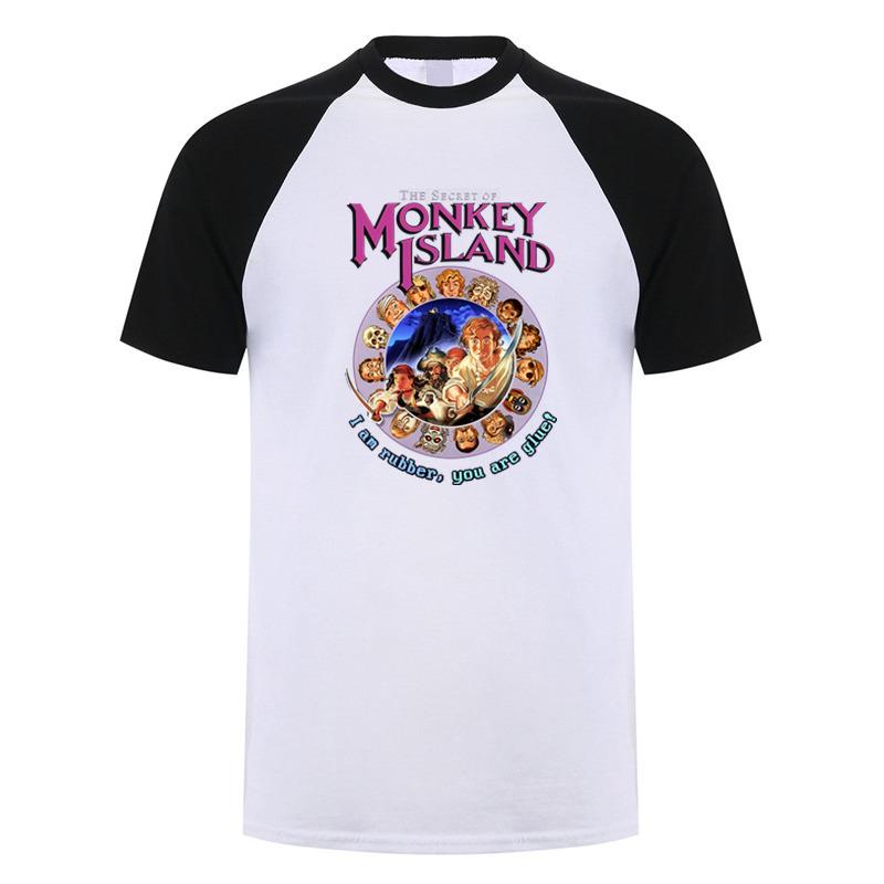 Secret of Monkey Island T Shirt Summer Unisex Cotton Short Sleeve Tshirts Funny Tshirt Unisex Tops Tee DZ