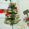 2 Pezzi Nastro Organza Natale DIY Nastri Decorazioni Albero di Natale per Casa Forniture Festa Festiva