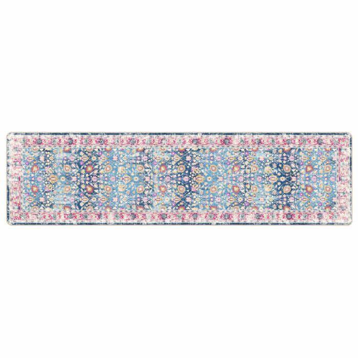 VidaXL Tapis lavable multicolore 80x300 cm antidérapant 136598